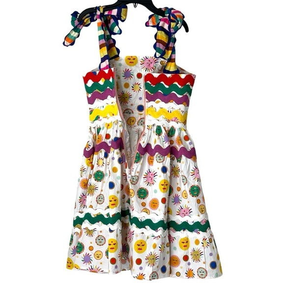 CeliaB Suhail Dress Sun Moon Print Astronomy Kitschy Whimsical Colorful size XS - Picture 15 of 16